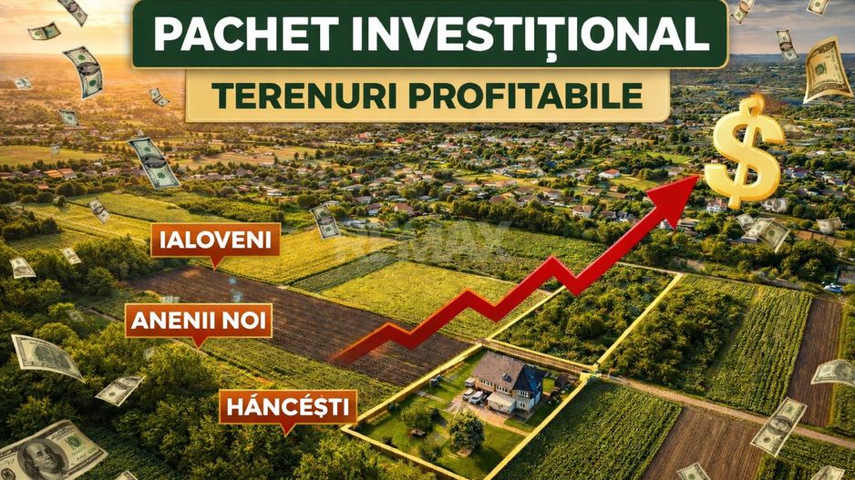 Pachet investițional terenuri Ialoveni, Anenii Noi, Hâncești - Poză 1