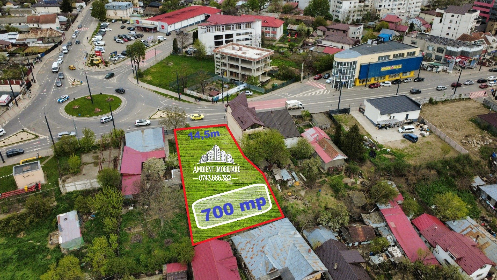 TEREN INTRAVILAN DE VÂNZARE – POZIȚIE EXCEPȚIONALĂ, VIZIBILITATE MAXIMĂ! - Poză 1