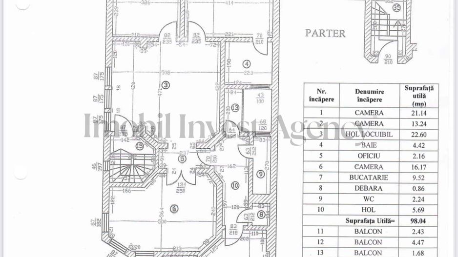 Vilă interbelică restaurată – Dorobanți Capitale 363 mp utili - Schiță 53