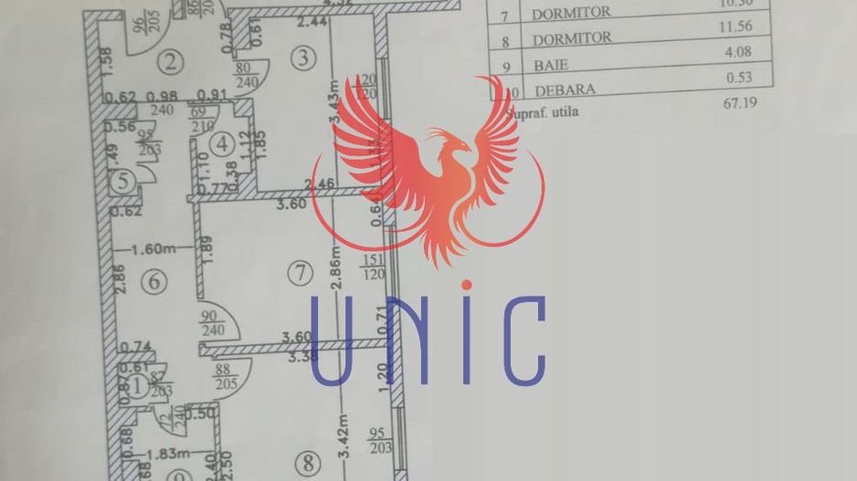 Apartament 3 camere decomandat parter, 1 Mai - Poză 12