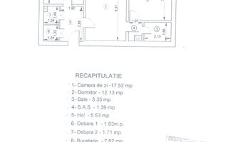Apartament 2 camere, 51 mp, semidecomandat, Copou – zona Universității A. I. Cuza - Poză 8