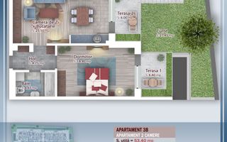 Apartament 2 camere cu gradina 25 mp Theodor Pallady - Poză 1