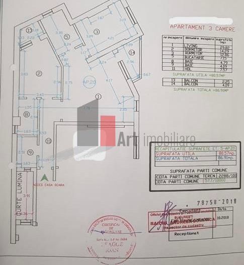 Apartament 3 camere Dr Taberei-Gran Via - Schiță 16