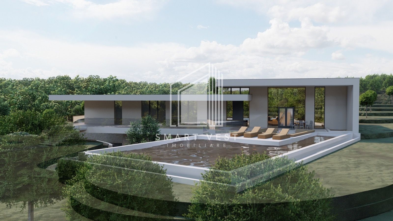 Teren de vanzare cu proiect de casa si piscina - Poză 5