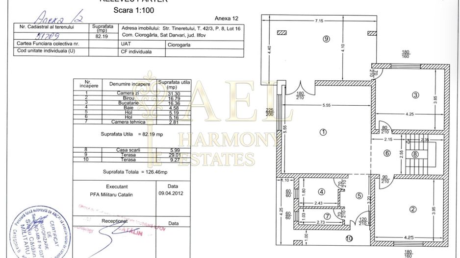 Vile *8 camere* // Ciorogarla - COMISION 0% - Schiță 37