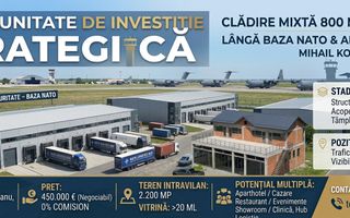 OPORTUNITATE DE INVESTIȚIE STRATEGICĂ – Clădire Mixtă 800 mp lângă Baza NATO - Poză 1