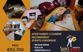 Apartament 3 camere decomandat 74 M² utili zona Lenin Nicolae Iorga - Poză 1