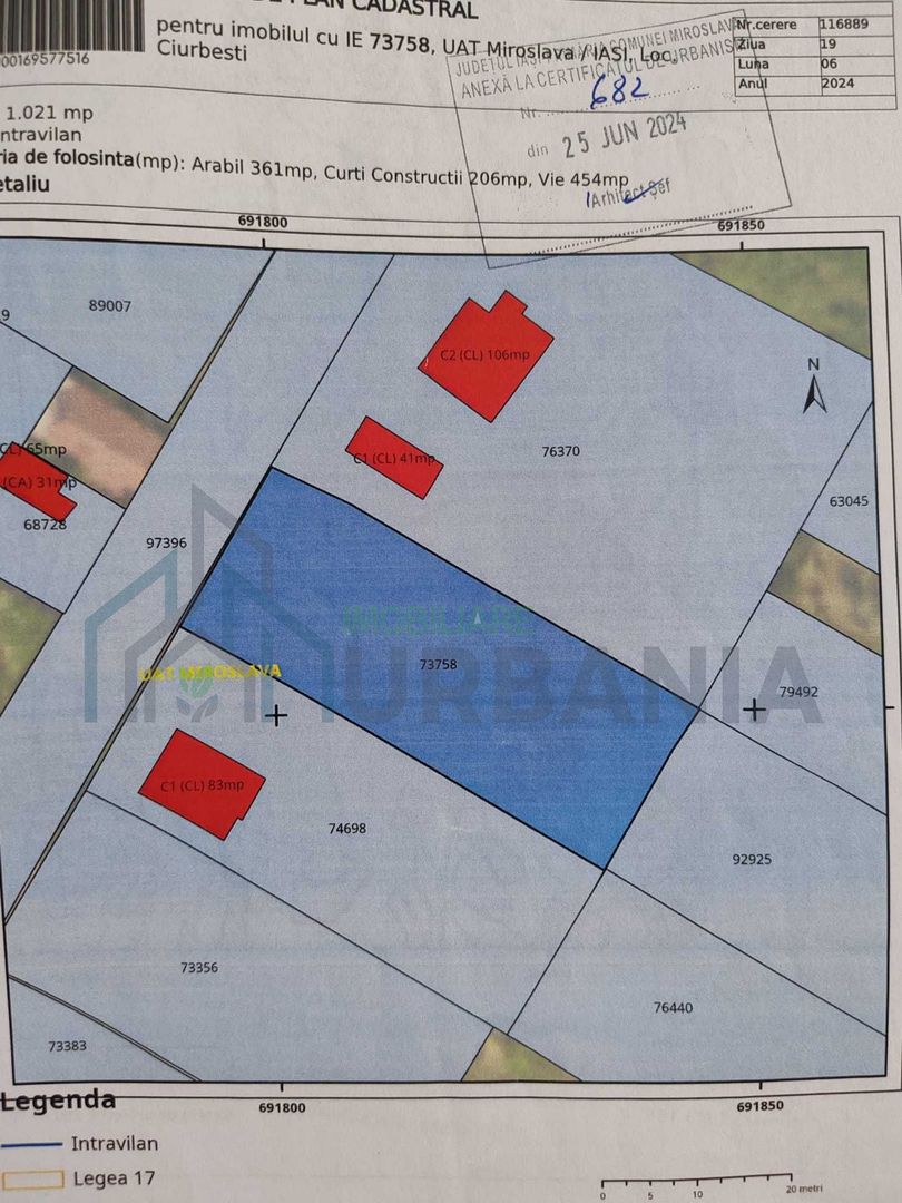 Teren intravilan 1021mp Ciurbesti - Poză 6