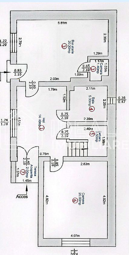 Casă individuala cu 5 camere garaj și pivnita in Turnisor - Schiță 17