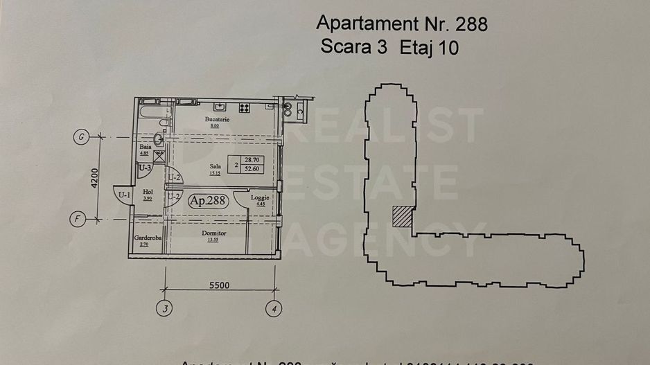 Vânzare apartament, 1 cameră, str. Grădina Botanica, Botanica - Schiță 5