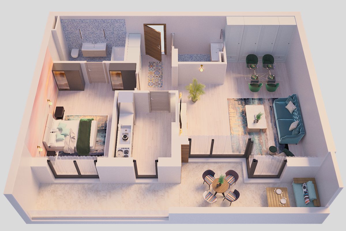 Apartament cu 2 camere | Decomandat | Băneasa | Parcare subterană - Poză 20