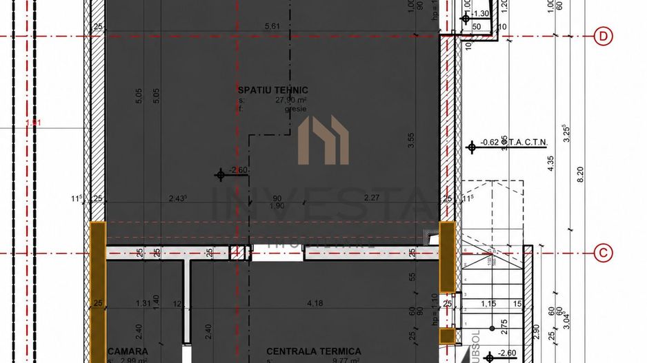 Apartament 3 camere in vila cu 150 mp curte, cartier Andrei Muresanu! - Schiță 15