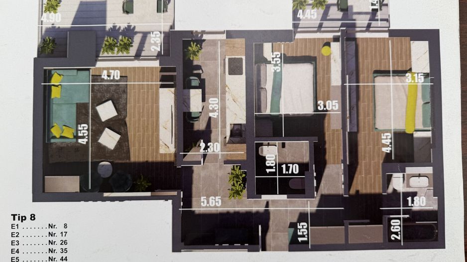 Apartament 3 camere | Sector 2 | Baicului | NOU - Poză 14