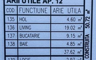Garsoniera, bloc nou, P+3, Ap.12, Et.1, Bl.1 - CP2438357 - Poză 7