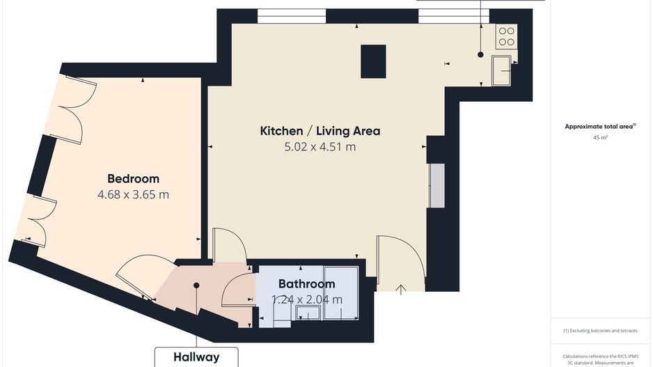 Apartament cu 2 camere de vanzare in Calea Victoriei nr 1 - Poză 7