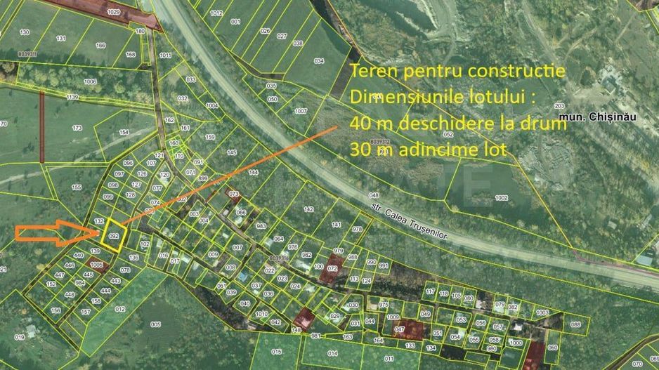 Vânzare, teren pentru construcție, 12 ari, str. Apicultorului, Trușeni - Poză 4