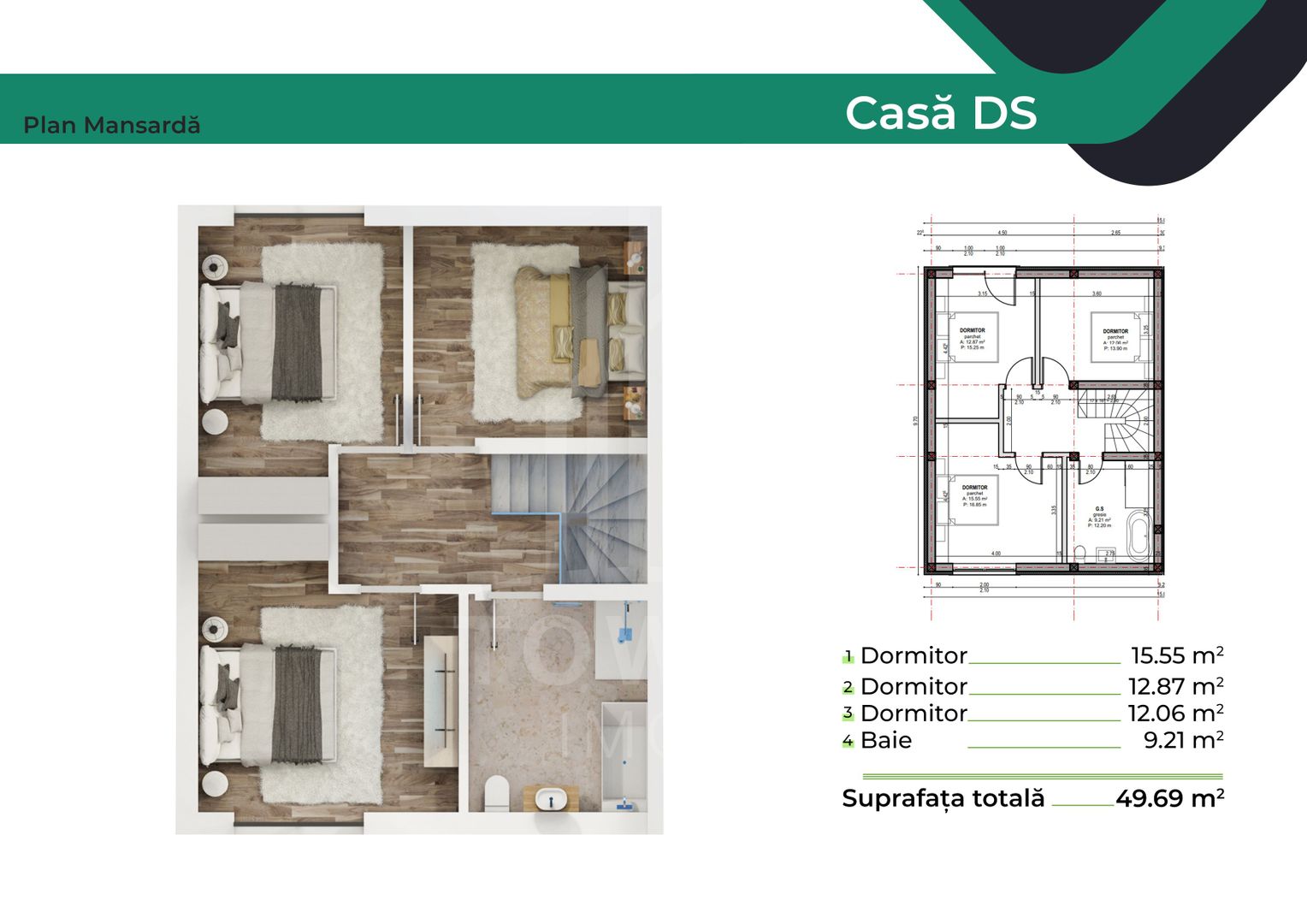 Casă individuală INDEPENDENTĂ ENERGETIC - CARTIER NOU - Poză 6