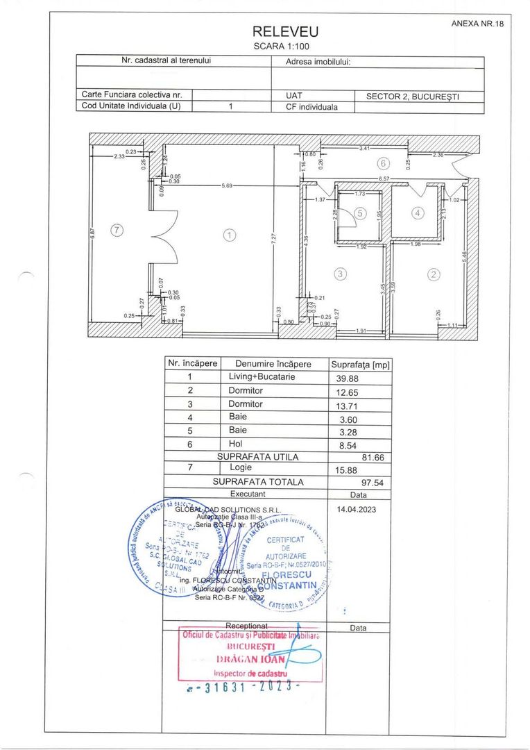 3 camere | Brick Lofts | Proiect nou - Schiță 20