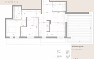 Penthouse cu 3 cam si terasa 32mp- bloc cu lift, boxa la subsol - Poză 2