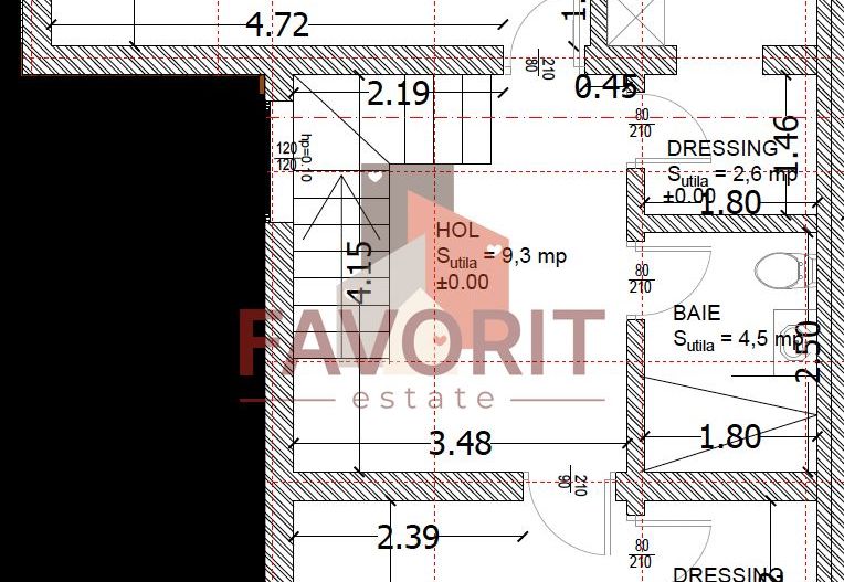 Pozitie centrala. La asfalt. Toate utilitatile - Schiță 10