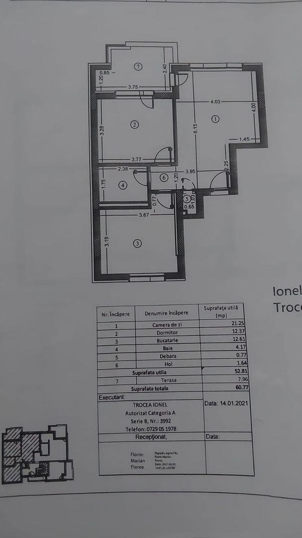 Apartament 2 camere | Emil Racoviță 23 i  | Pipera – Voluntari - Schiță 24