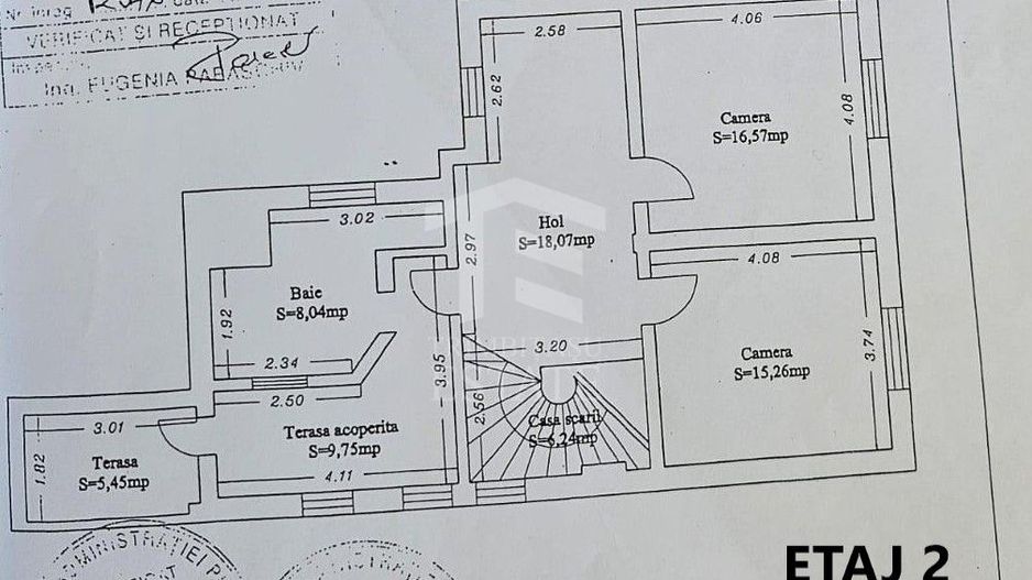 Apartament 3 camere tip duplex | 167 mp | Ultracentral | Plaja Modern - Schiță 15