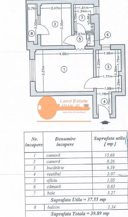 Apartament 2 Camere | Piața Victoriei | 6 Min Metrou - Schiță 11