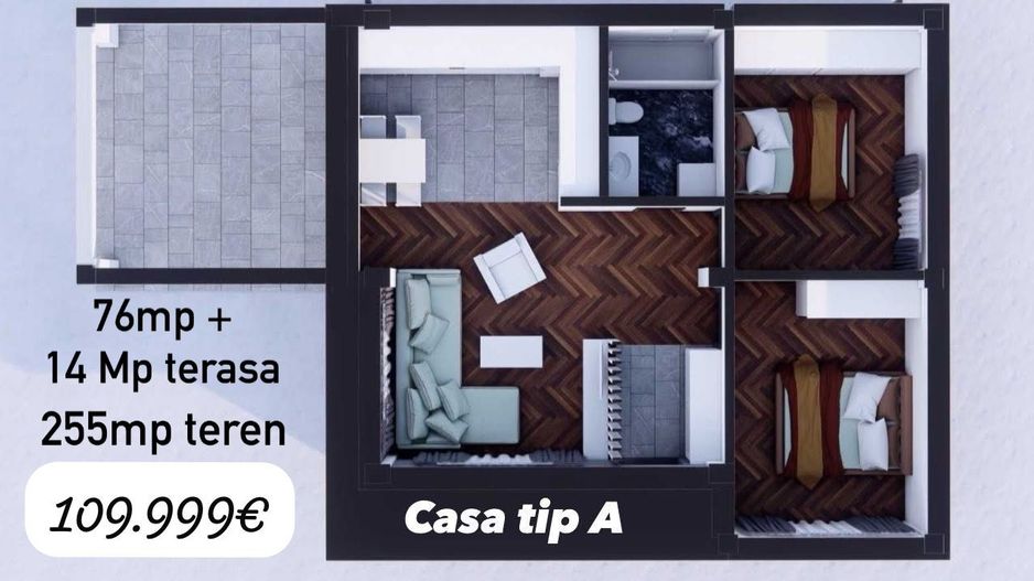 CASA INDIVIDUALA, TOATE UTILITATILE, RATE DEZVOLTATOR , COMISION 0% - Poză 2