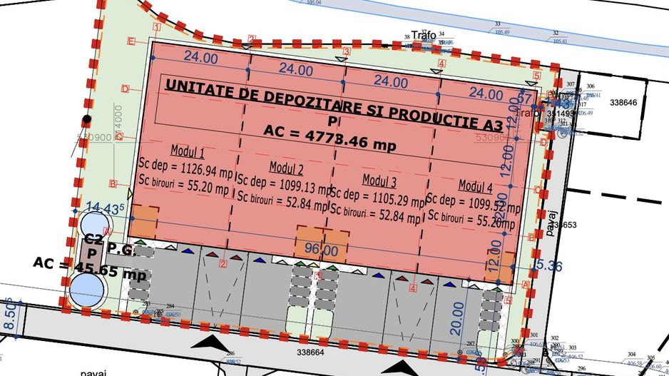 4646 mp - Hala industriala de inchiriat in Parc Industrial Arad - Poză 2