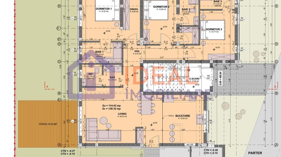 Apartament cu 4 camere si gradina 173 mpu, Cartierul Arhitectilor - Schiță 11