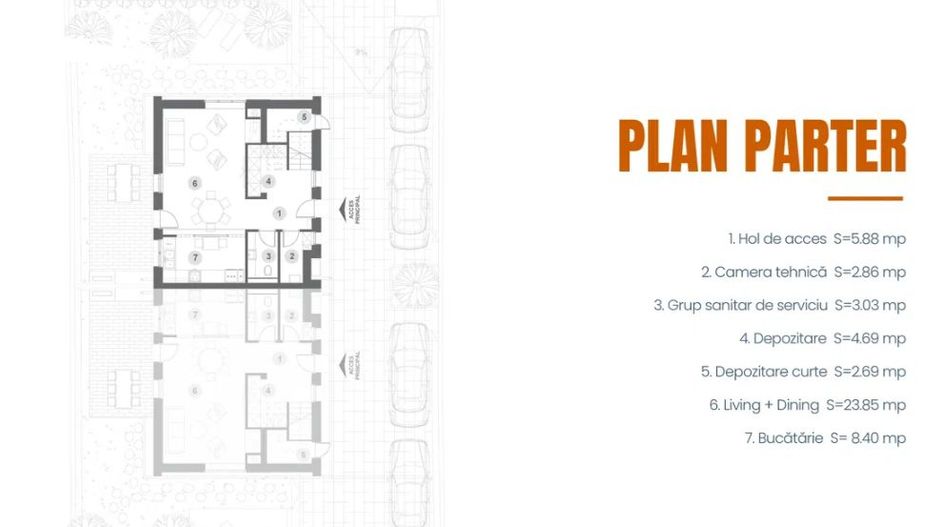 Locuință tip duplex cu design modern și curte proprie | 800m Colosseum mall - Poză 6