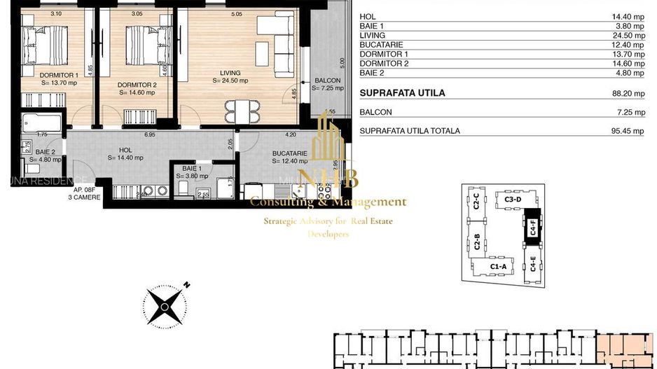 COMISON 0 -Apartament de vanzare -3 CAMERE -OMV PIPERA - Poză 20
