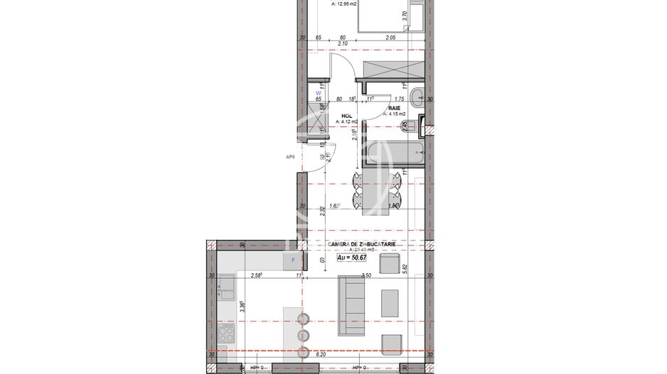Ap. 3 camere - aer conditionat, terasa 11.5 mp  (NCL-COL-AP.8) - Poză 7