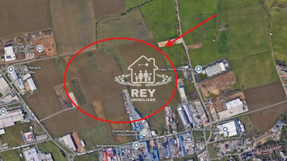 Teren Intravilan zona Ind. Vest Sibiu | Str. Turda | Str. Barcelona - Poză 1