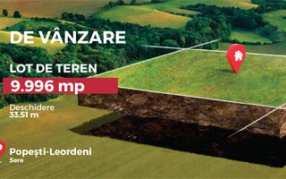 Teren intravilan 9.996 mp, Popesti-Leordeni–investitie imobiliara - Poză 2