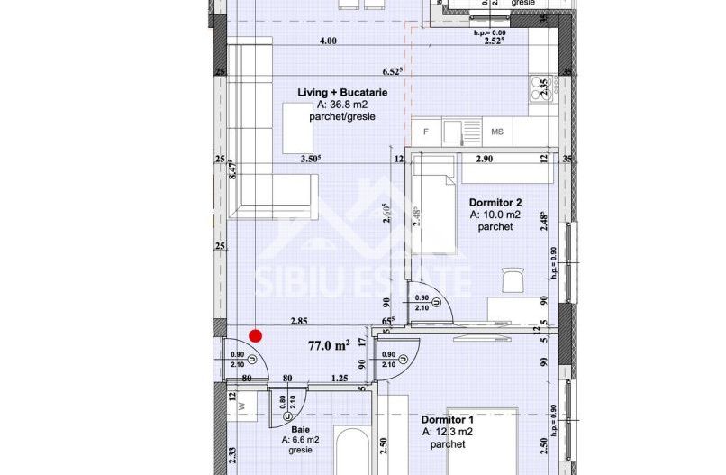 Apartament 3 camere Sibiu, Dna Stanca, lift si parcare - Poză 9