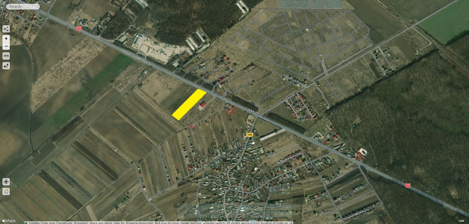 TARTASESTI - 8.478 mp. teren intravilan cu deschidere de 33 m. la DN7 - Poză 3