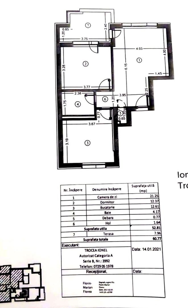 Apartament 2 camere | Emil Racoviță 23 i  | Pipera – Voluntari - Schiță 25
