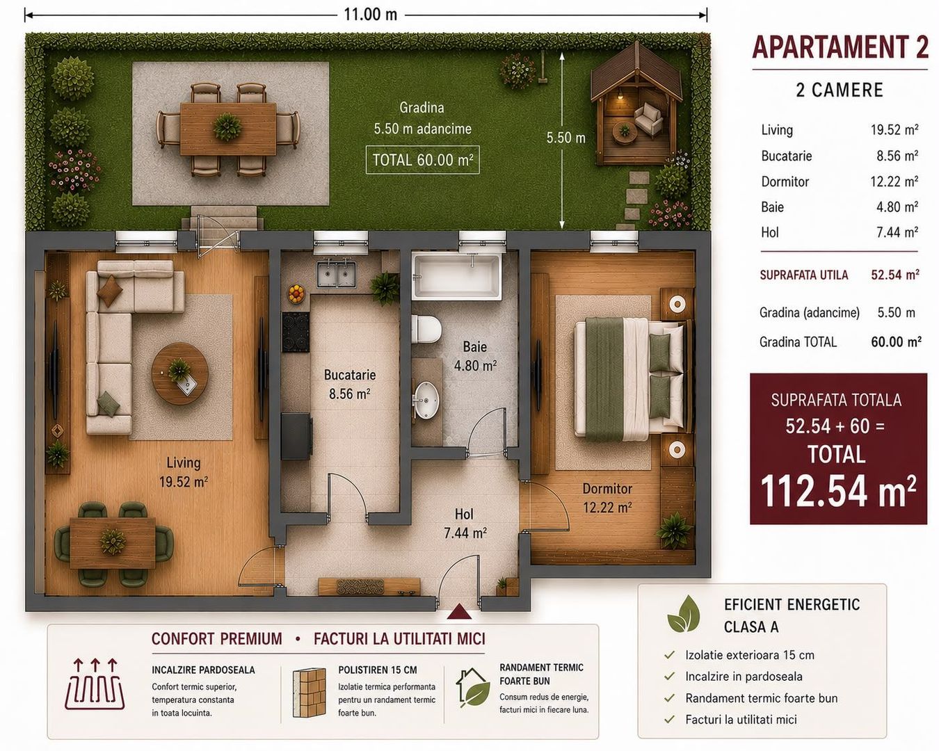 Gradina proprie 60 mp | Parcare inclusă | - Poză 3