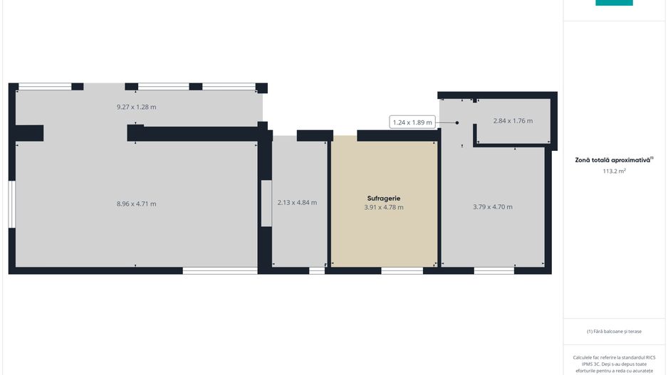 Casă cu 3 camere în Galșa, Arad, teren 1197 mp - Poză 17