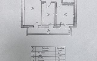Apartament 2 camere, Imobil 2023, Etaj 5/11, gata de mutare, metrou - Schiță 11