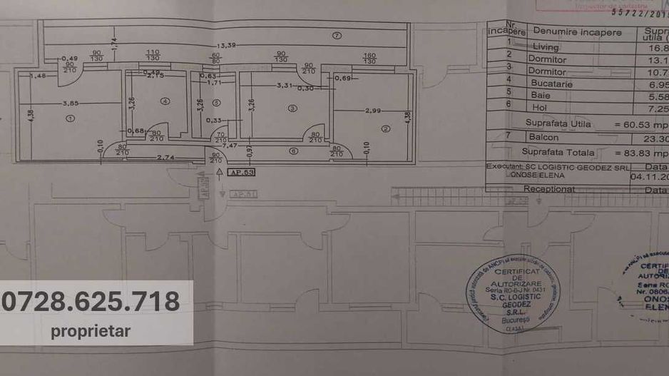 Apartament 3 camere | dec | 84 mp | 650 m de metrou Aparatorii Patriei - Poză 8