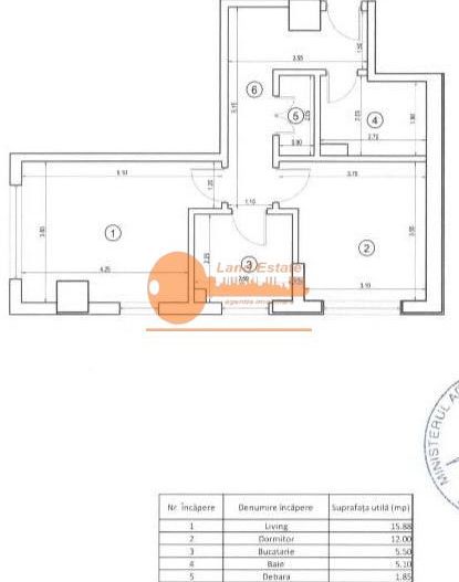 2 camere cu centrala Grozavesti bloc 2018 - Schiță 13