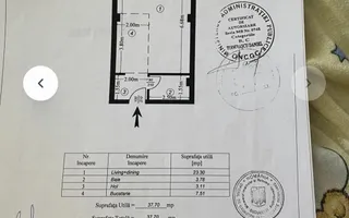 Studio 38mp | Loc de parcare subteran inclus  | Drumul Taberei | - Schiță 11