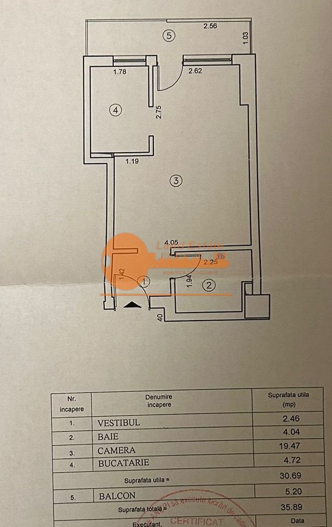 Garsonieră de vânzare – complet mobilată, utilată și cu loc de parcare subteran - Schiță 7