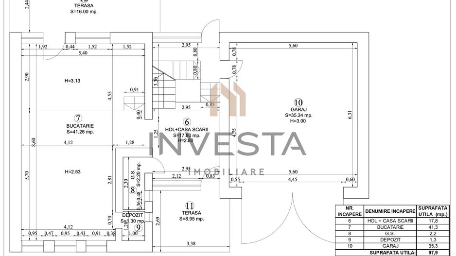 Casa individuala cu teren de 1150mp | 258mp utili | 6 camere | Europa - Schiță 18