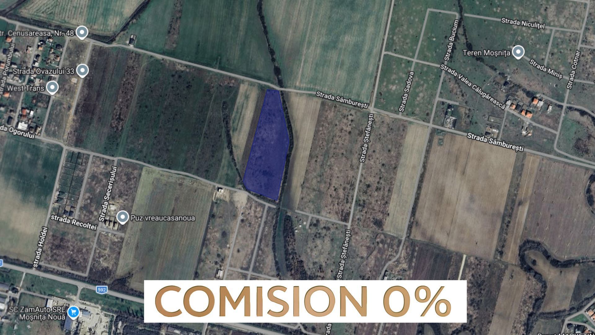 COMISION 0 | Terenuri pentru blocuri locative | Moșnița Nouă - Poză 1