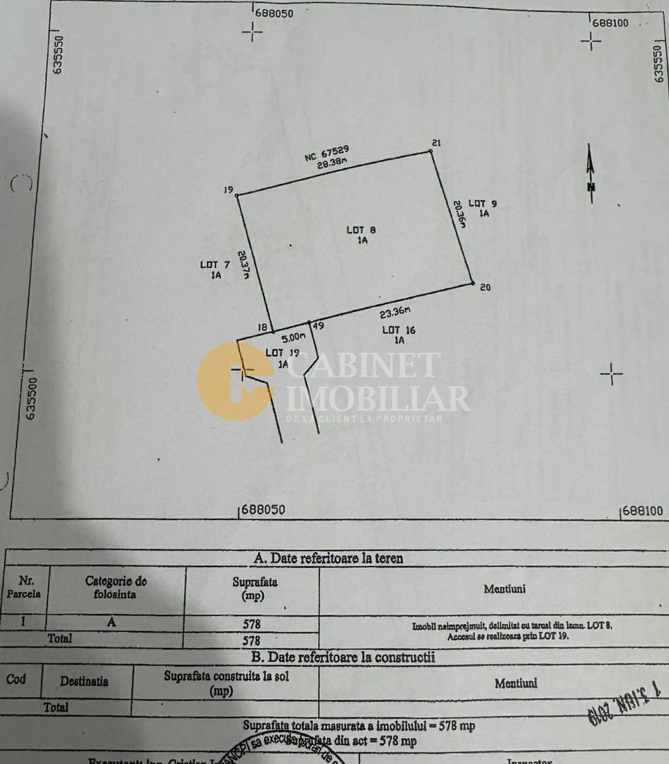 TEREN Intravilan 1082 MP - 2 parcele - Valea Lupului - Poză 1