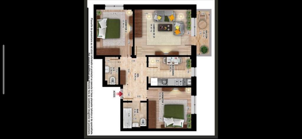 3 Camere decom-75 mp,langa statia STB,Popesti Leordeni finalizat - Poză 9