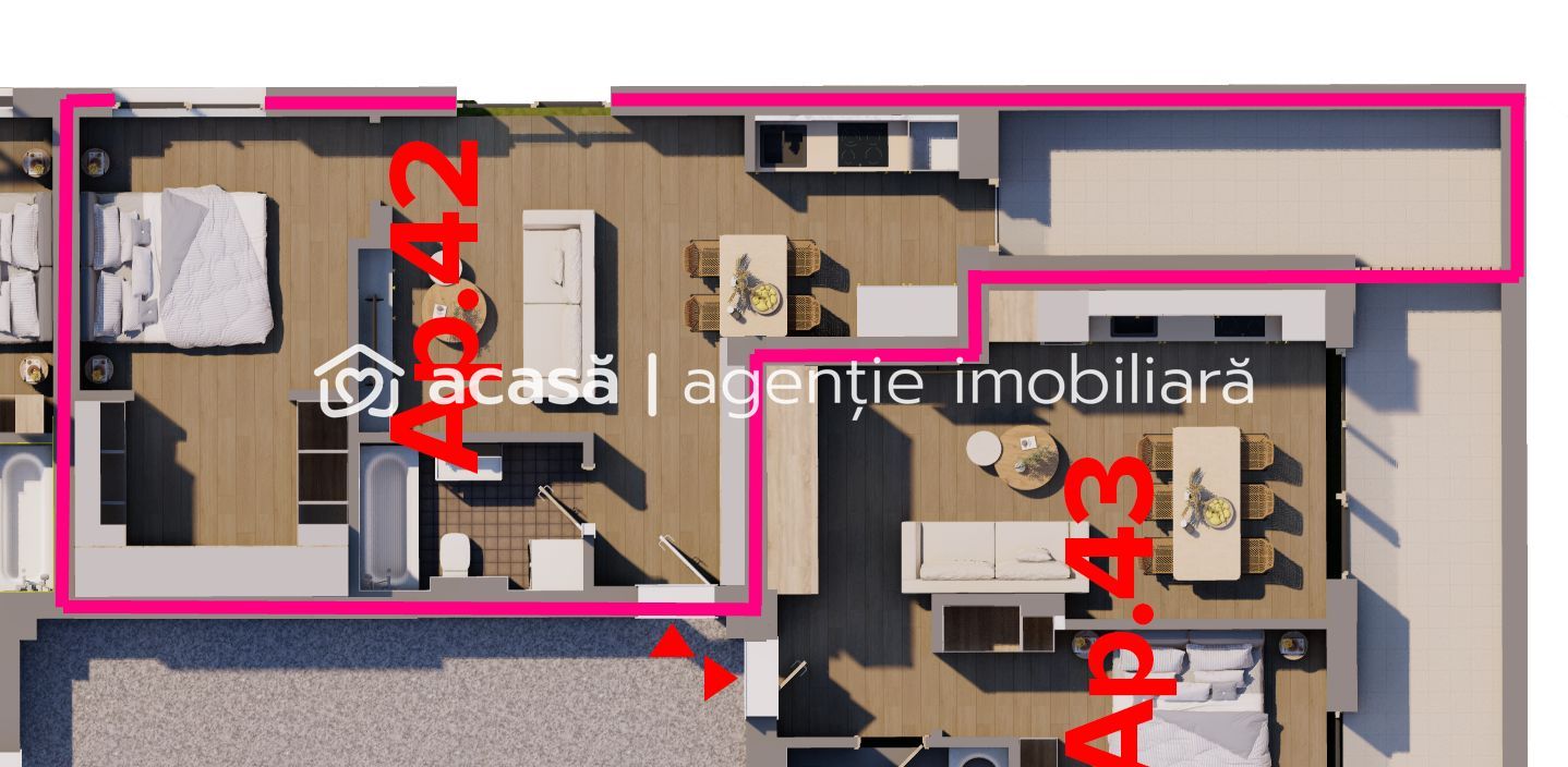 Penthouse cu terasă de 12 mp și parcare / ARED City - Poză 2